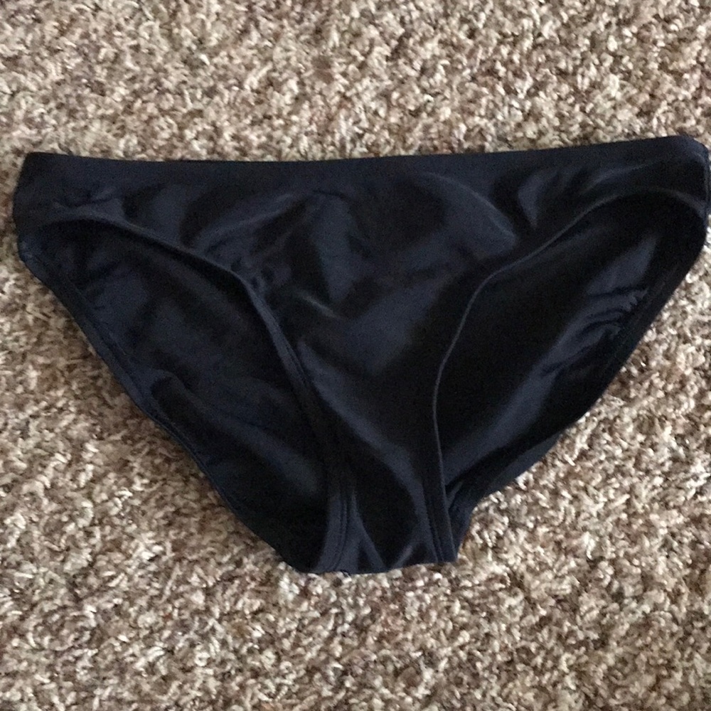 Black Full Coverage Swim Bottoms
